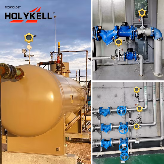 Взрывозащищенный ЖК-дисплей Holykell GPRS 4G беспроводной передатчик давления воды